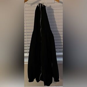 women's black fuzzy jacket